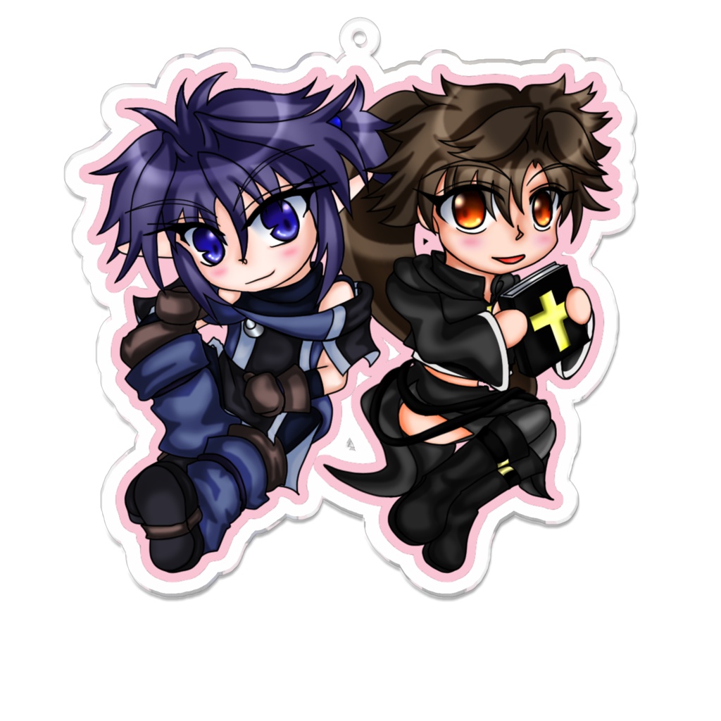 Lude&ベルク仲良しアクリルキーホルダー