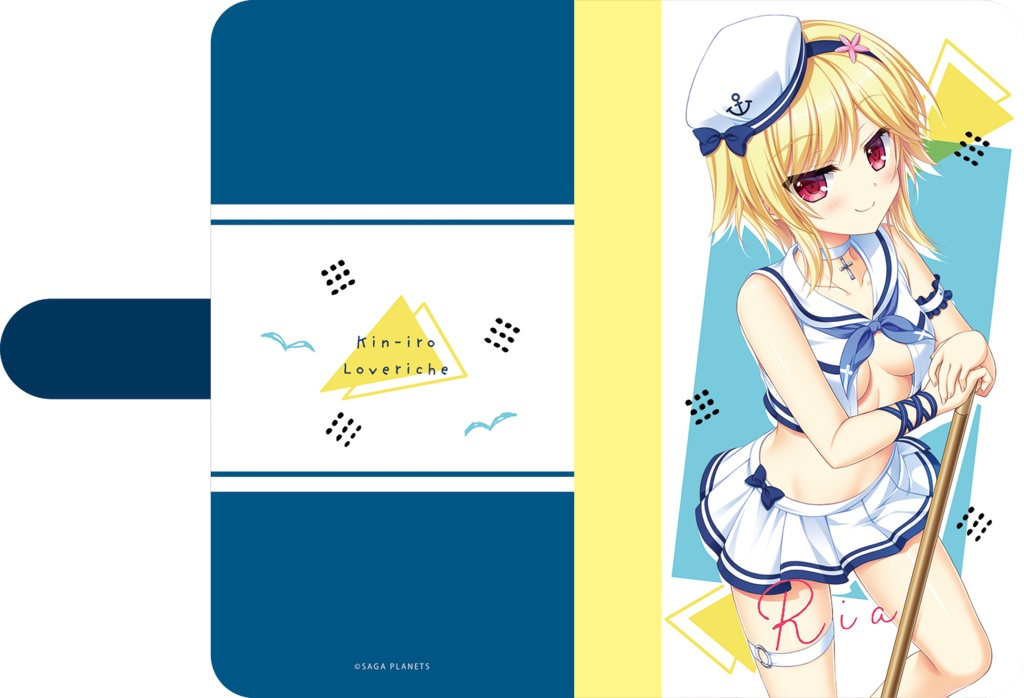 【通販取扱初!】金色ラブリッチェ 手帳型スマホケース