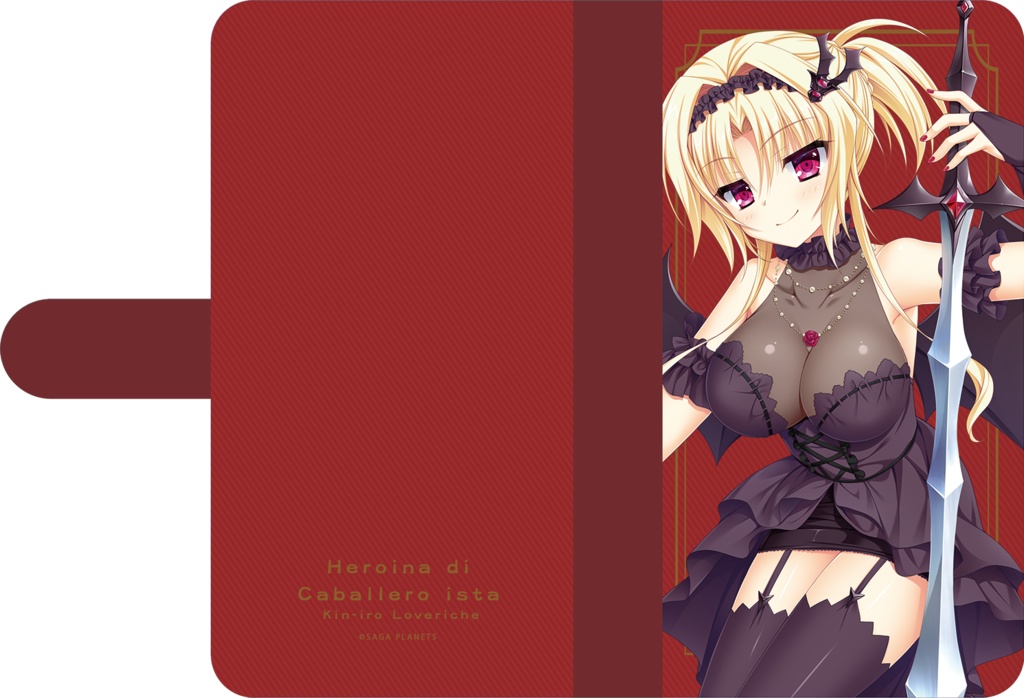 【通販取扱初!】金色ラブリッチェ 手帳型スマホケース