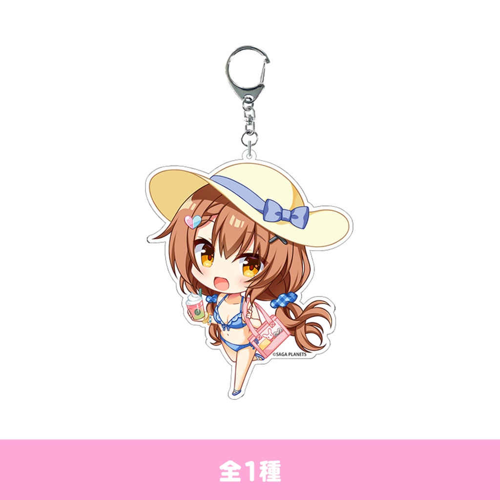  花咲ワークスプリング！　Happy Summer ののか　BIGアクリルキーホルダー