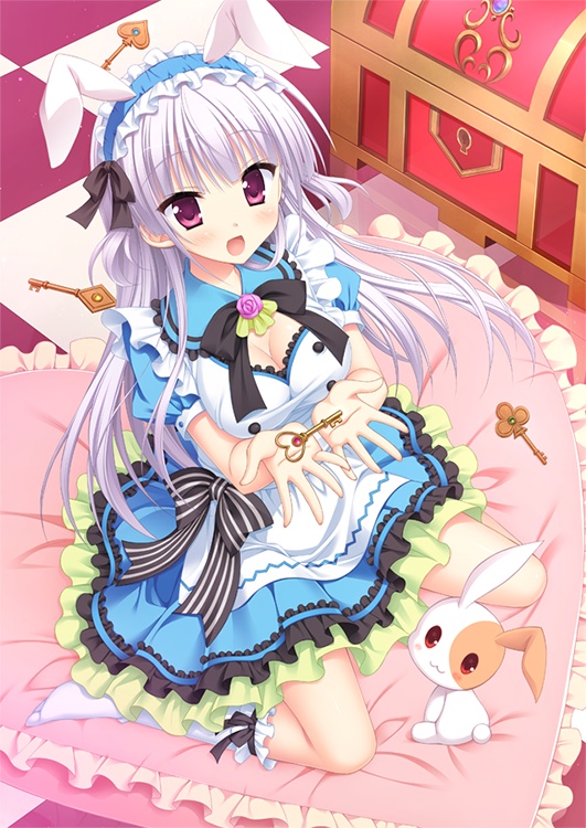 20th Special Goods 白うさぎ桜タペストリー