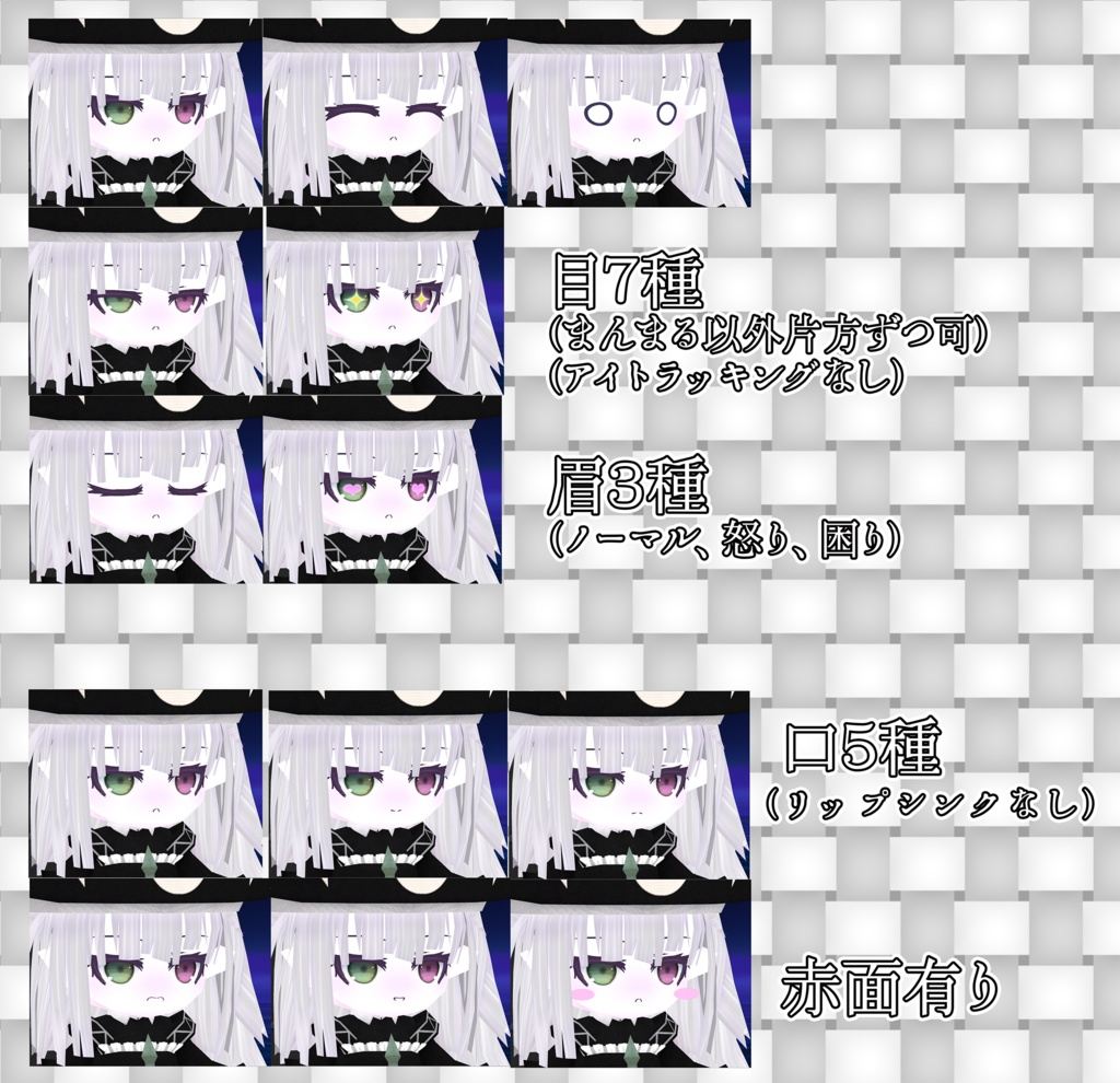 3Dモデル『ナナナ/ネコシロ -ミニナナナ-』