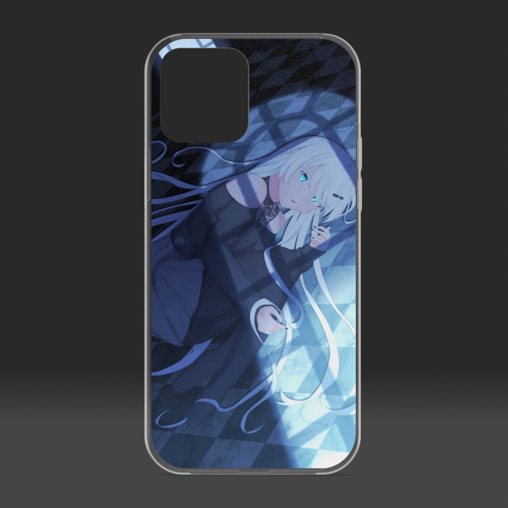 真白ルナ 月明かり クリアiPhoneケース