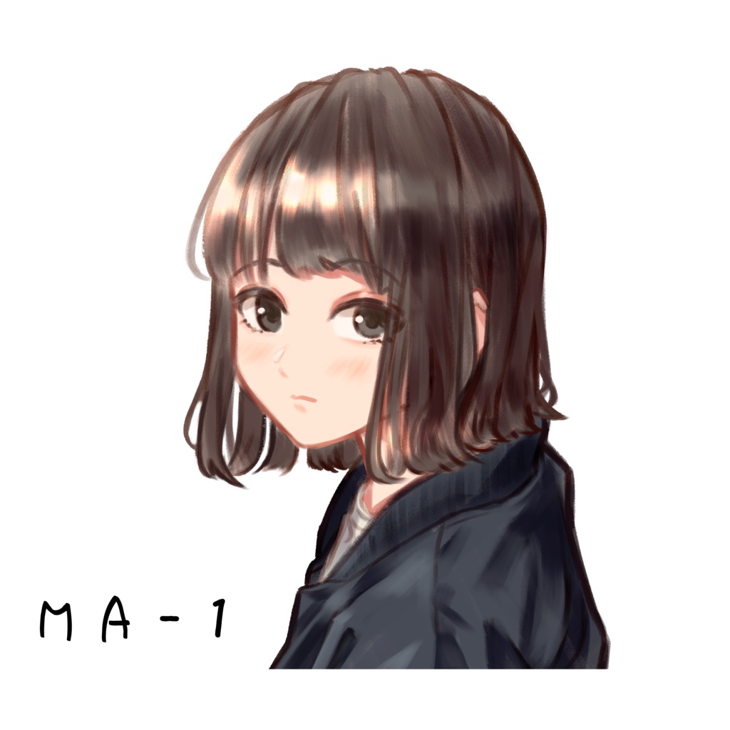 女の子ミニステッカー