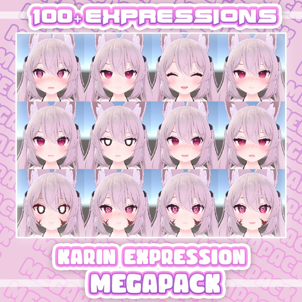 Karin Expression Megapack (100+ Animations) v1.5 | カリン表現メガパック(100種類以上のアニメーションを収録)v1.5
