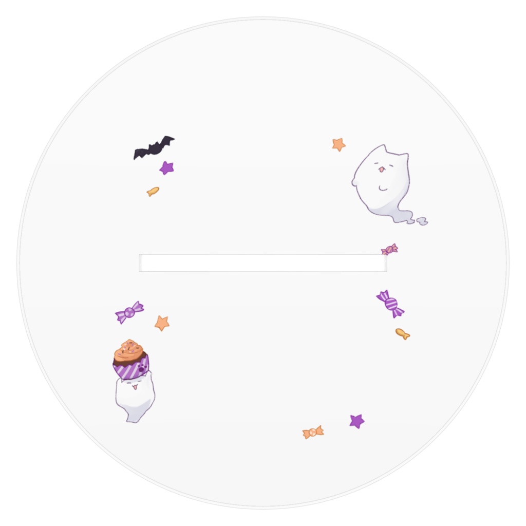 お菓子いっぱい猫添🎃🐈/アクリルフィギュア