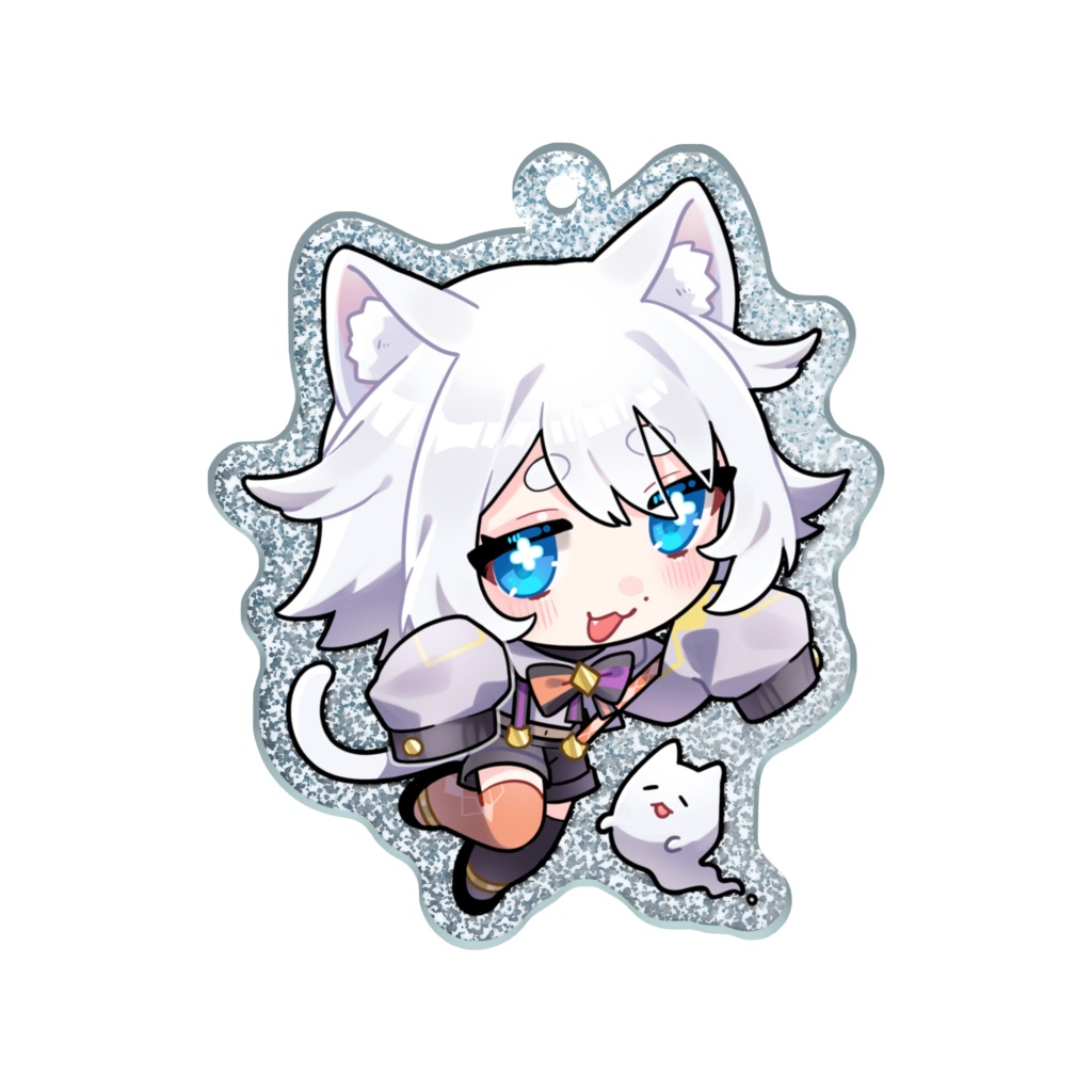 ぱんぷにゃんとおでかけ猫添🎃🐈アクリルキーホルダー