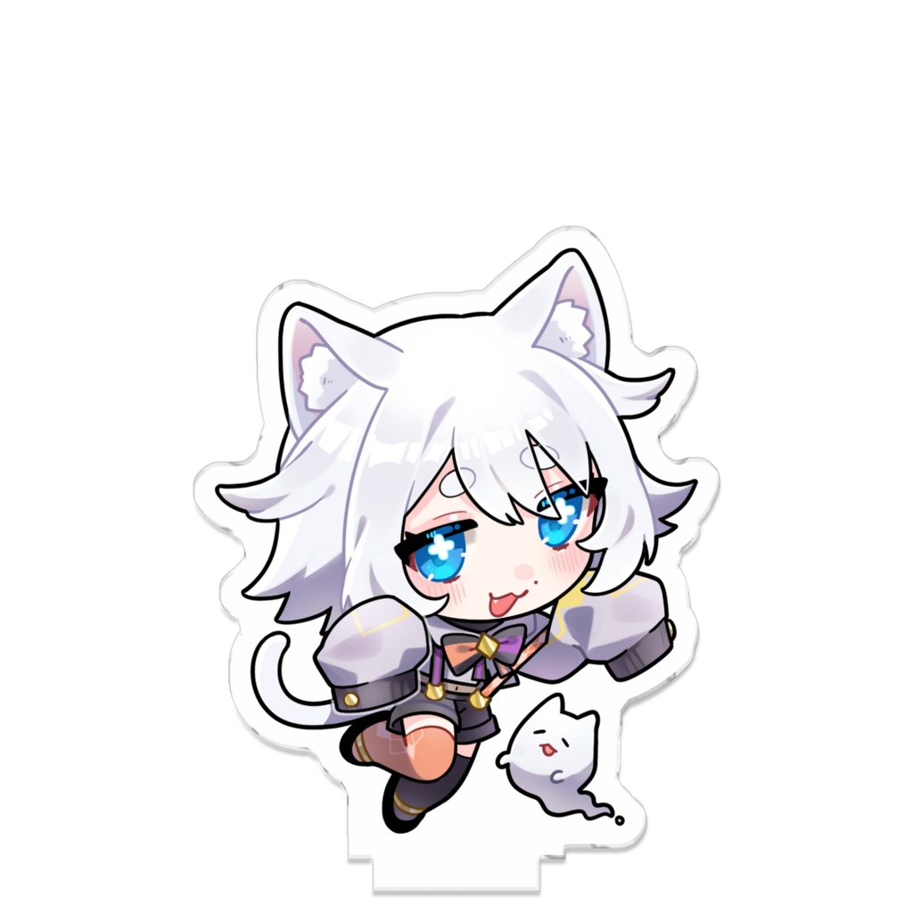 ぱんぷにゃんとおでかけ猫添🎃🐈つながるアクスタ