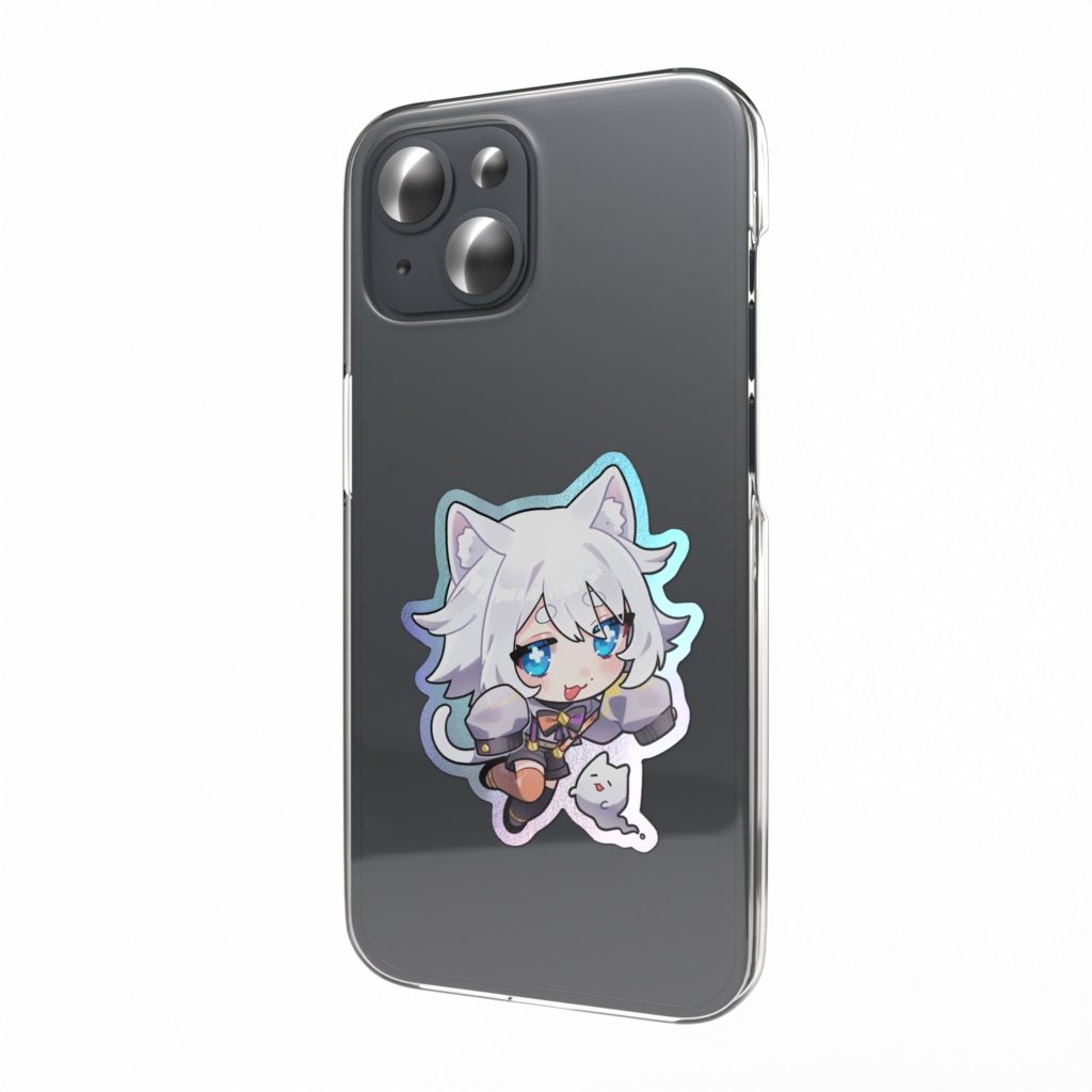 ぱんぷにゃんとおでかけ猫添🎃🐈オーロラステッカー