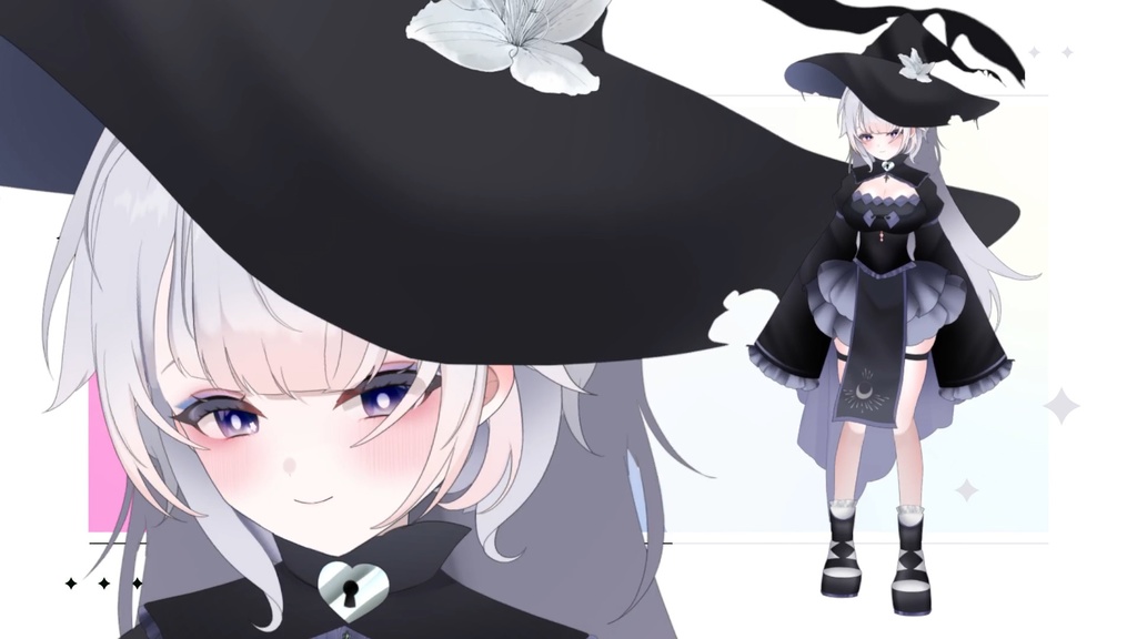 百合魔女 【限定一点】 Witch Vtuber model (only 1) / Vtubestudio