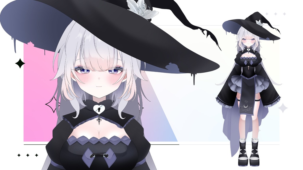 百合魔女 【限定一点】 Witch Vtuber model (only 1) / Vtubestudio