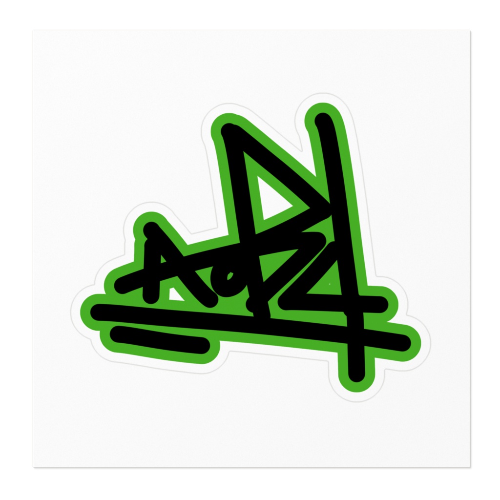 名前ステッカー(アオバ)