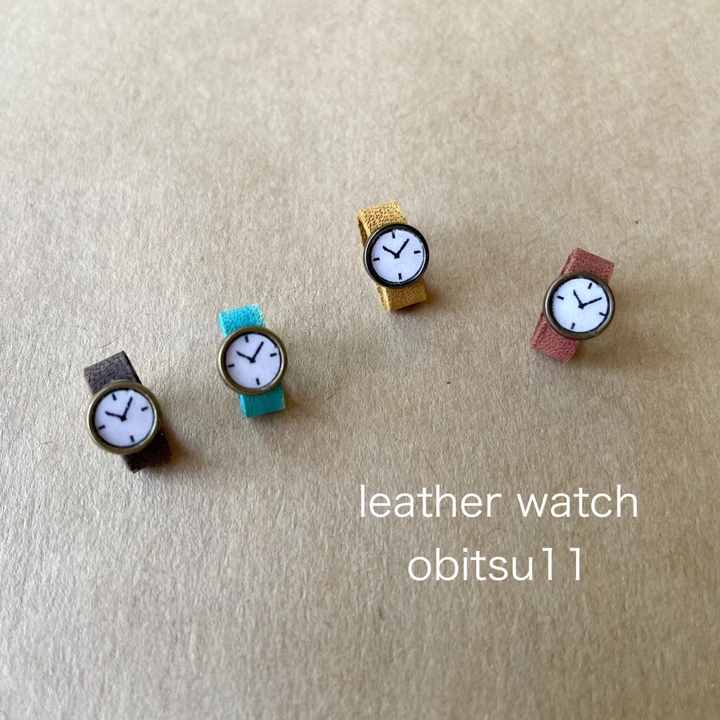 革の腕時計⭐︎オビツ11