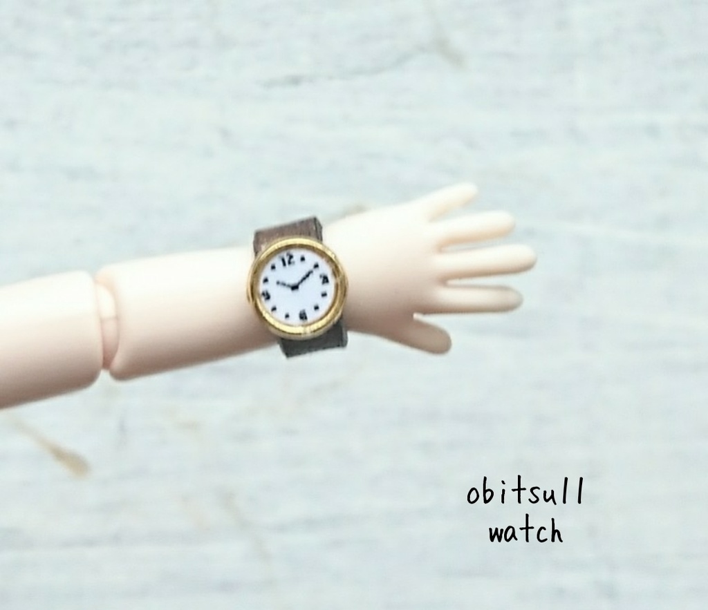 革の腕時計 オビツ11 文字盤ｰ数字 革のu Ra Booth