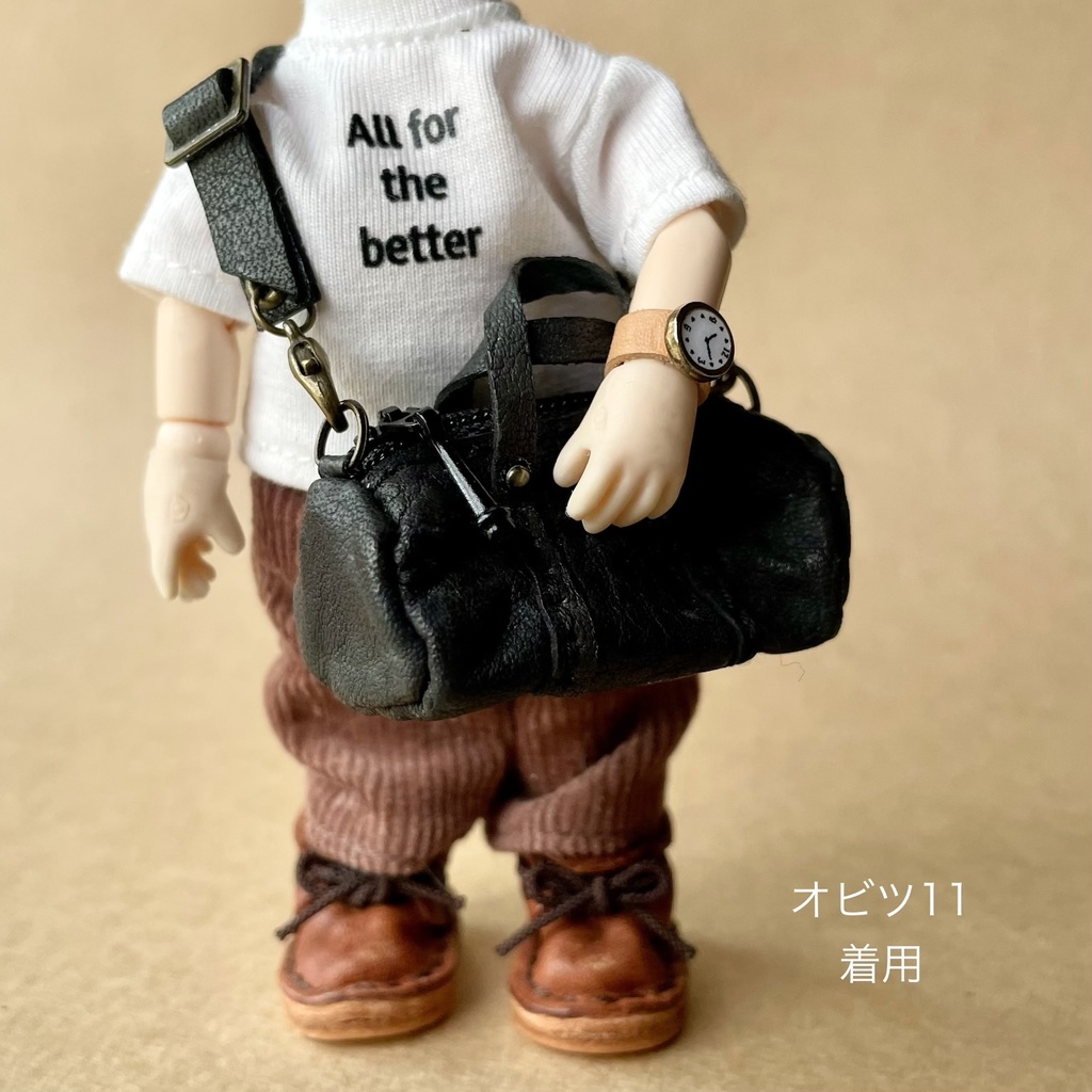革のボストンバッグ⭐︎1/12オビツ11シチリアの追憶