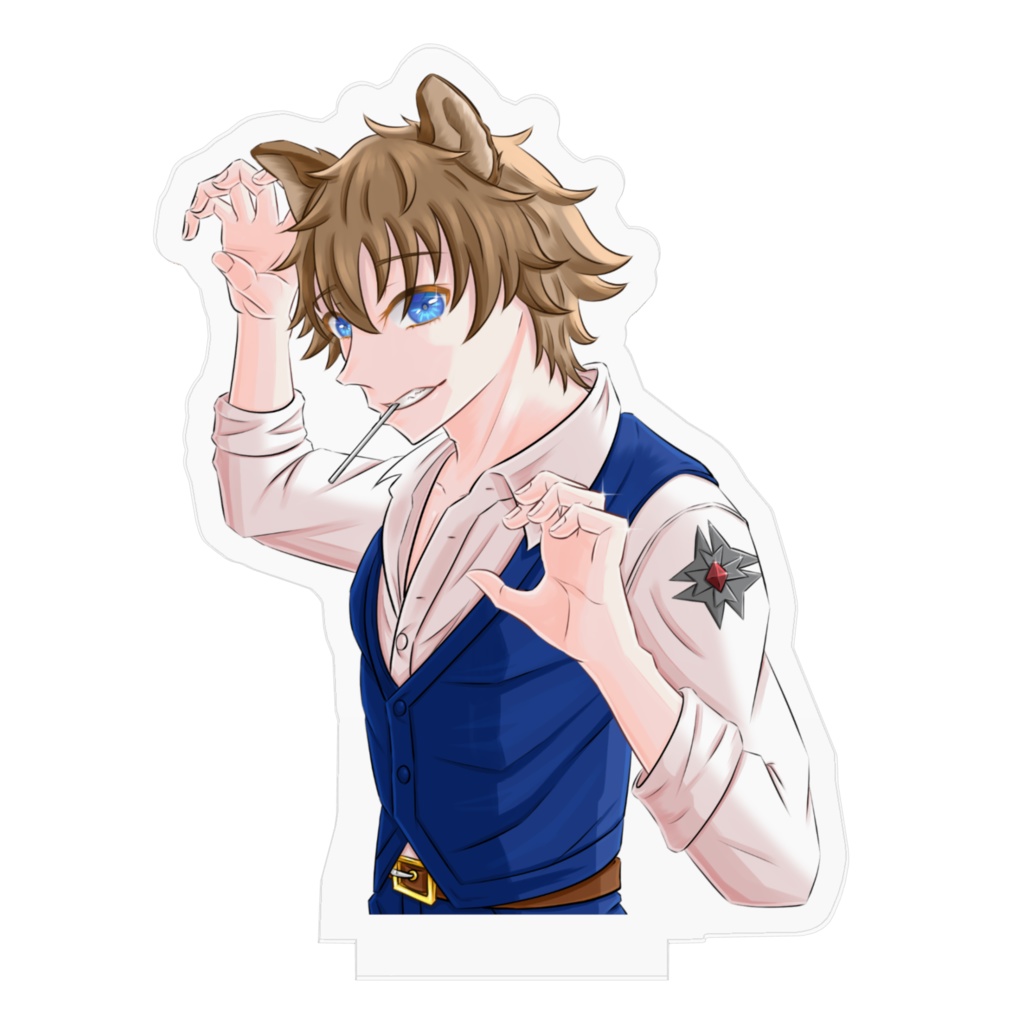 飴を持った狼男