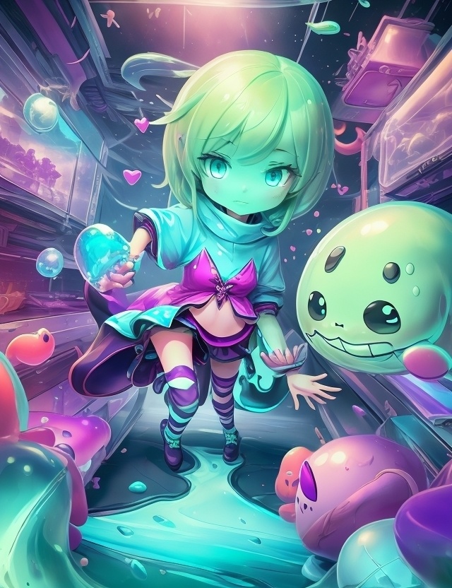 スライムガールゲーム中!!