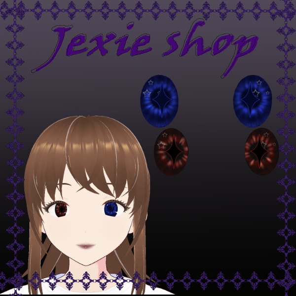 star eyes red and blue