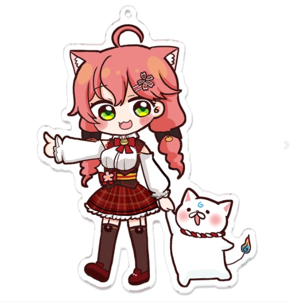 【非公式】みこち&35Pてつなぎアクリルキーホルダー