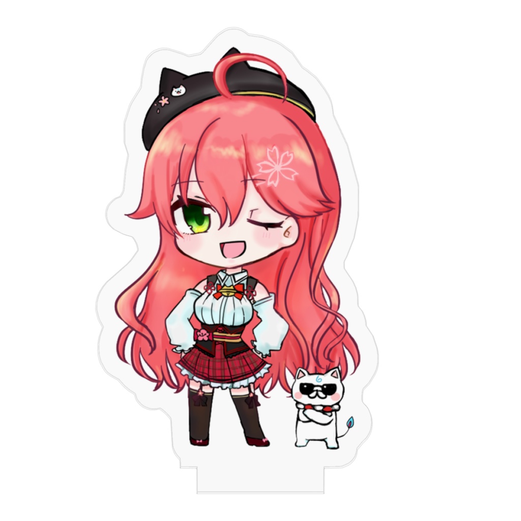 【非公式】さくらみこ(私服)&35Pアクリルスタンド