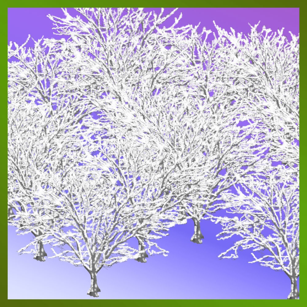 二ノ瀬式雪木描きブラシ Snow tree drawing brush  [ClipstudioPAINT Ver.1 OK]