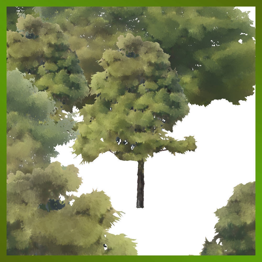 二ノ瀬式木々描きブラシ２ Trees drawing brush 2  [ClipstudioPAINT Ver.1 OK]