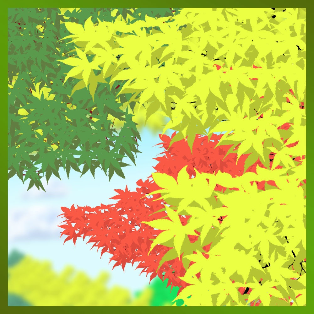 もみじの葉描きブラシ Maple leaf drawing brush [ClipstudioPAINT Ver.1 OK]