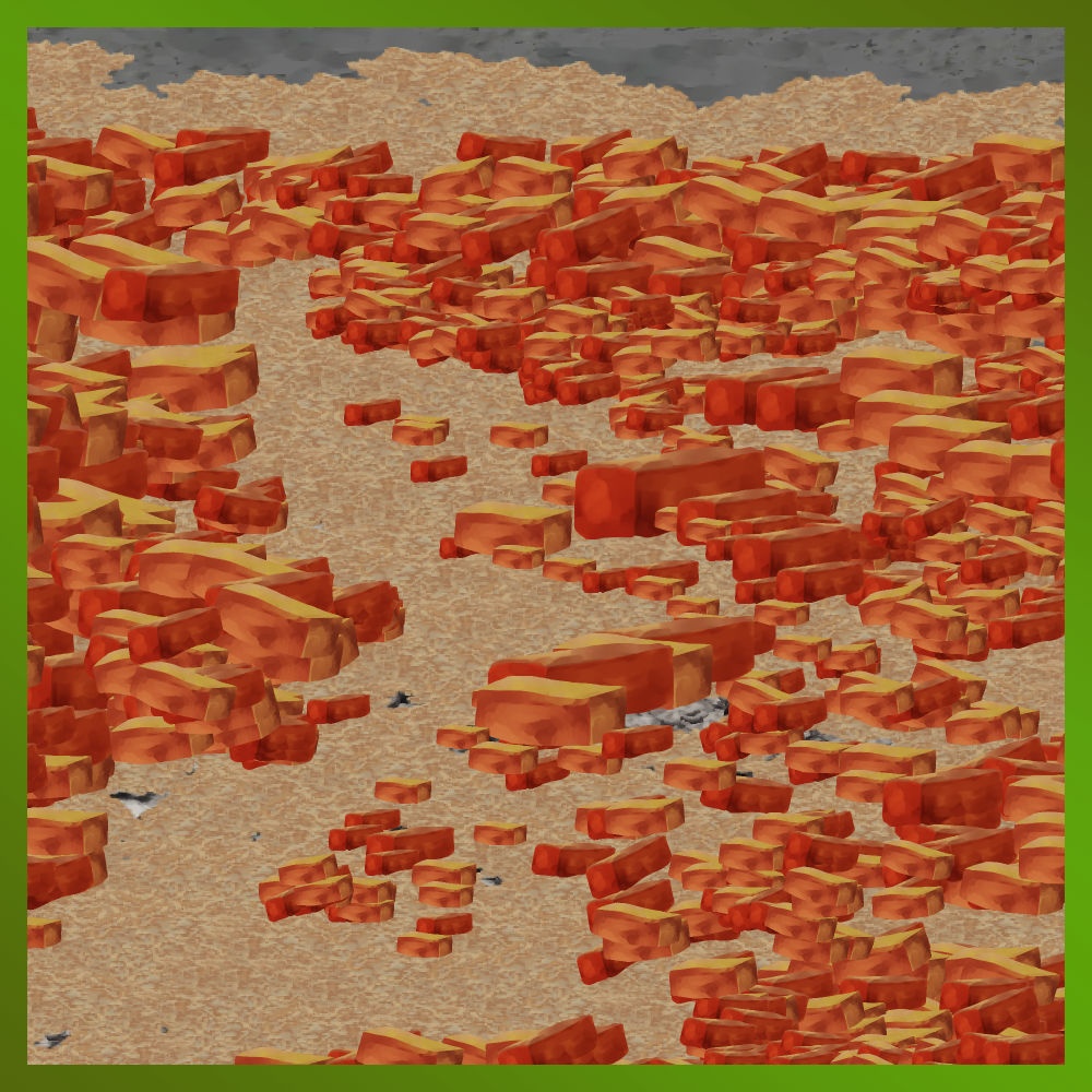 赤レンガブラシ Red brick brush  [ClipstudioPAINT Ver.1 OK]