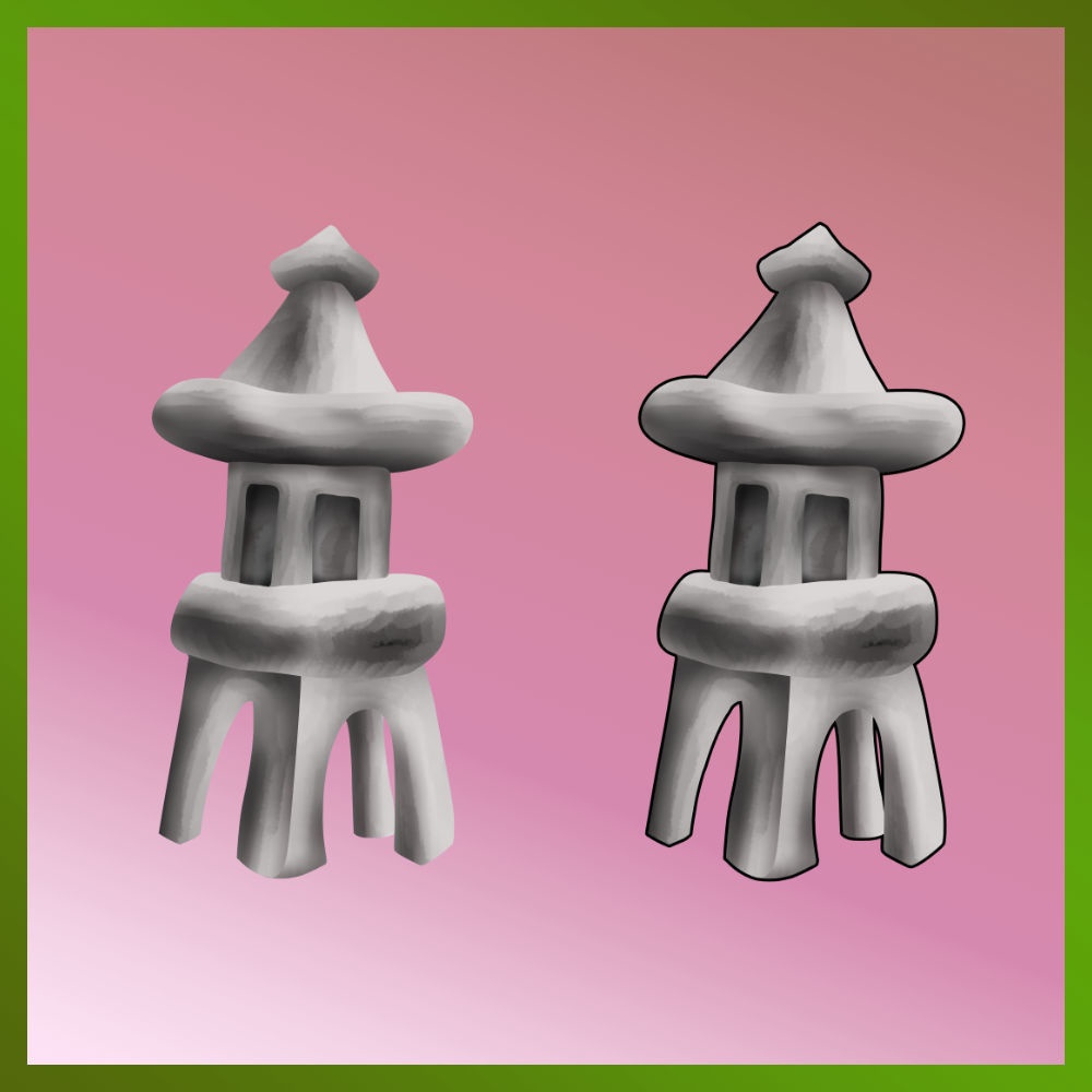 画像素材 石灯篭の透過（png画像） Image material Transparency of stone lantern (png image)
