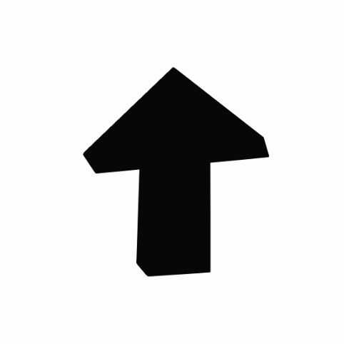 上矢印の透過GIF (シルエット黒) arrow sign up (black silhouette) GIF