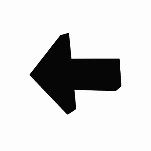 左矢印の透過GIF (シルエット黒) arrow sign left (black silhouette) GIF