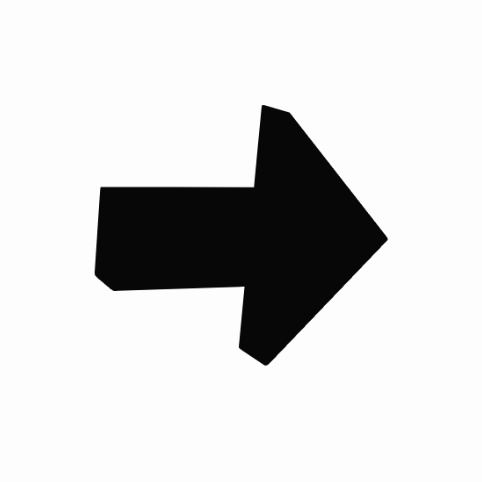 右矢印の透過GIF (シルエット黒) arrow sign right (black silhouette) GIF