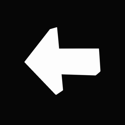 左矢印の透過GIF (シルエット白) arrow sign left (white silhouette) GIF