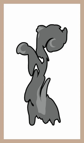 焦げた煙 2 Burnt smoke GIF 2