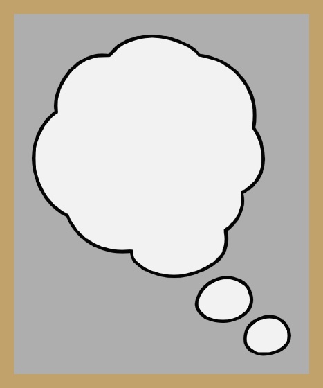考える枠 1 Think Balloon GIF 1