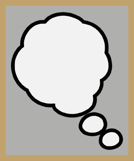 考える枠 2 Think Balloon GIF 2