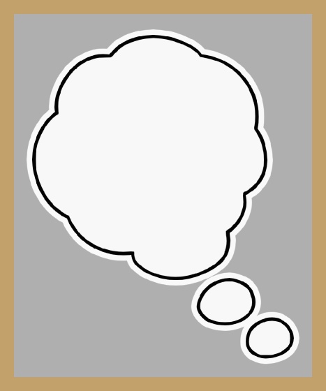 考える枠 3 Think Balloon GIF 3