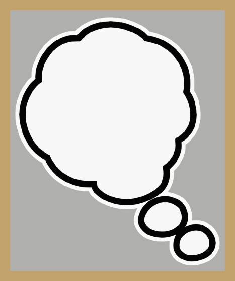 考える枠 4 Think Balloon GIF 4