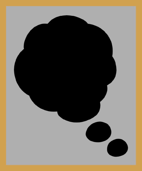 考える枠 5 Think Balloon GIF 5