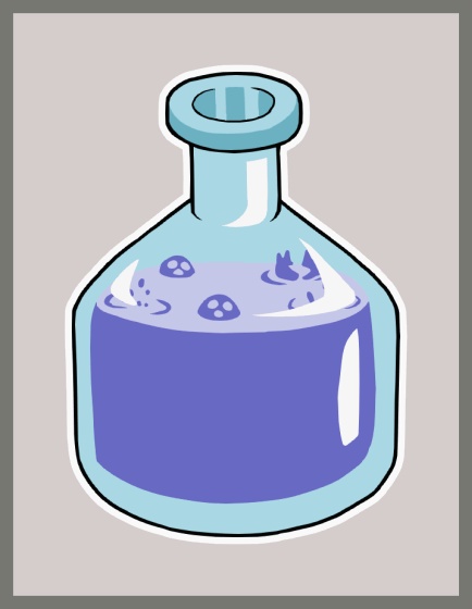 青い液体が沸く 3 Blue Liqid GIF 3