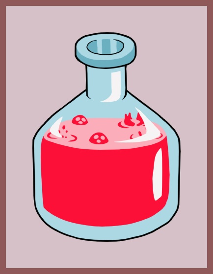 赤い液体が沸く 1 Red Liqid GIF 1