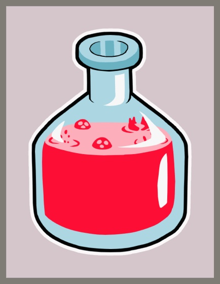 赤い液体が沸く 4 Red Liqid GIF 4