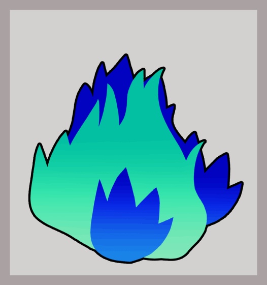 青色の炎 2 Blue Fire GIF 2