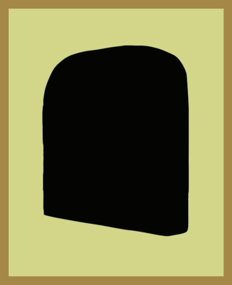 回る白黒のパン 5 Rotating Bread 5 GIF silhouette