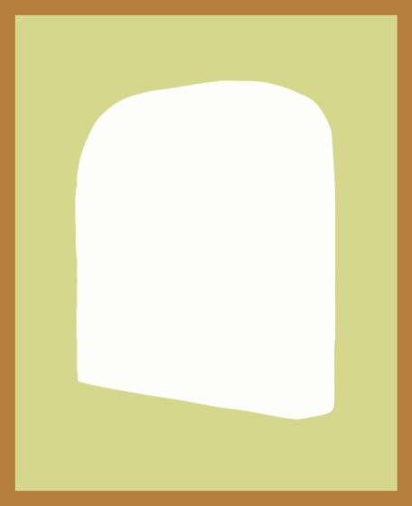 回る白黒のパン 6 Rotating Bread 6 GIF silhouette