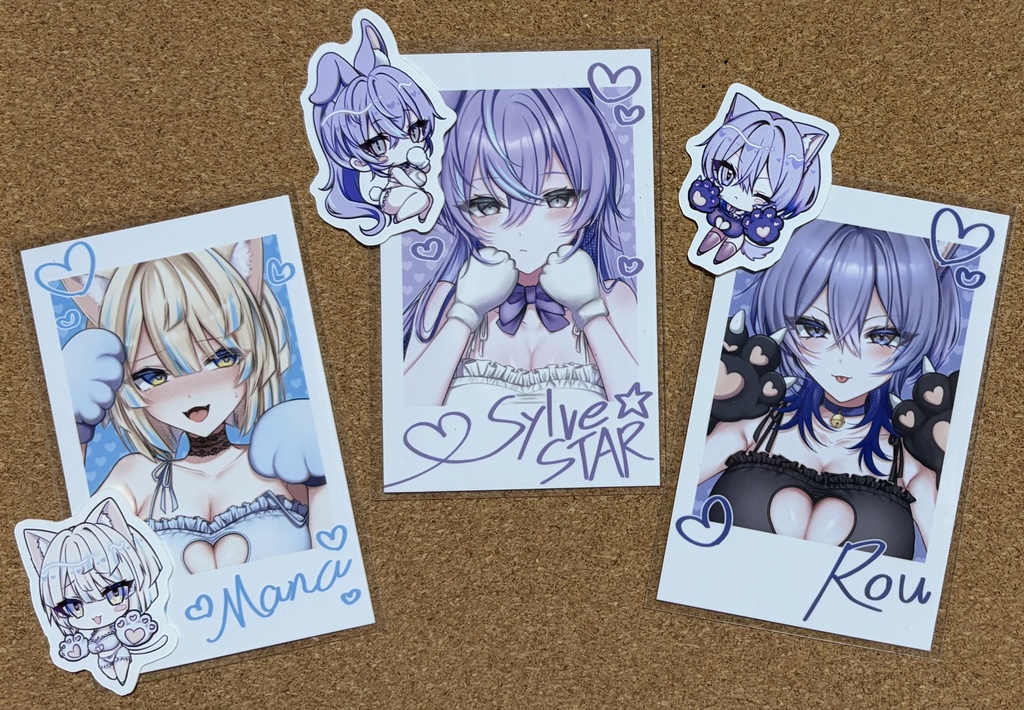 TSにじヴィラン チェキ＆ステッカーセット各種