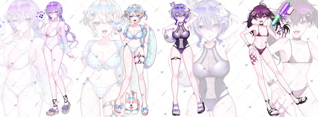 【TS】水着オーロラアクリルスタンド【にじヴィランとニブイチ】