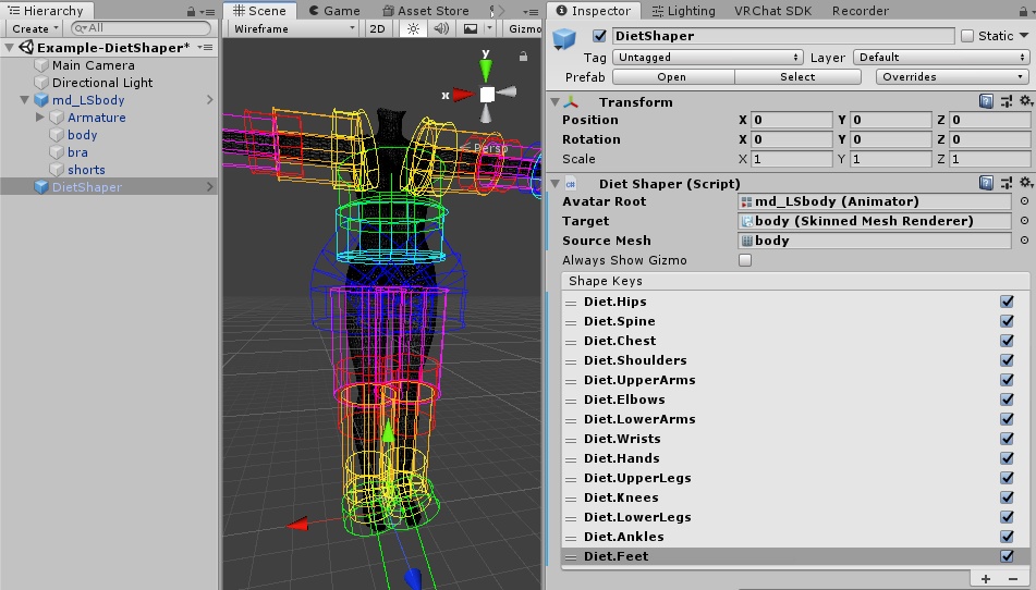 無料★激やせシェイプキー自動作成ツール DietShaper