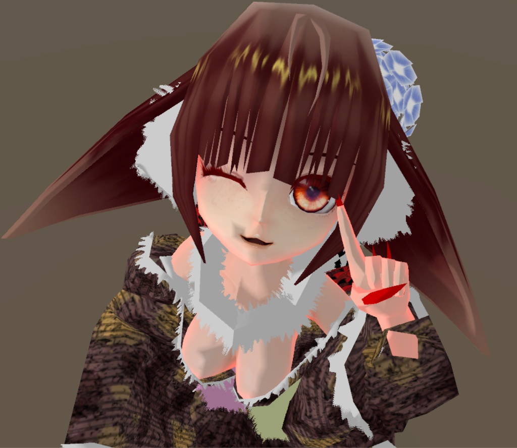 【VRアバター向け】和服ケモっ子【無償版】