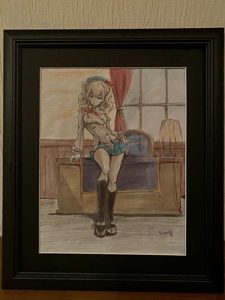 艦これアナログイラスト　鹿島